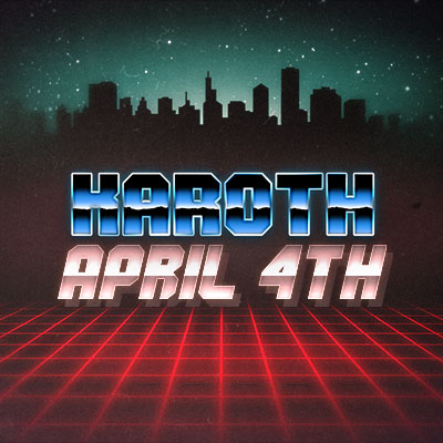 April 4th cover art – original KaRoth synthwave track