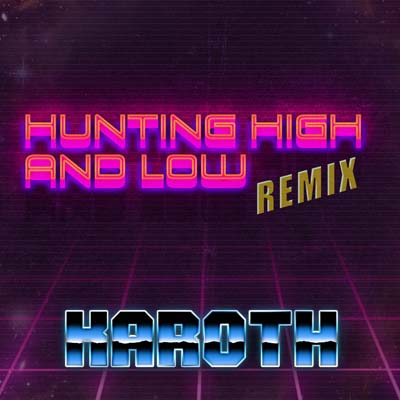 Hunting High and Low cover art – KaRoth synthwave remix of Stratovarius