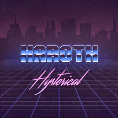 Hysterical cover art – KaRoth synthwave remix of the hystbaby.mod tracker file