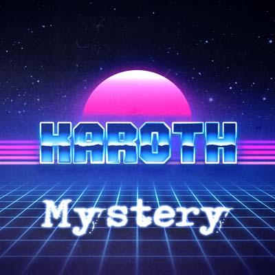 Mystery cover art – KaRoth synthwave remix of the bstpiano.mod tracker file