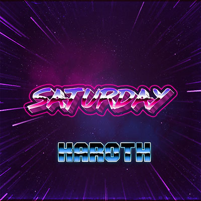 Saturday cover art – original KaRoth synthwave track