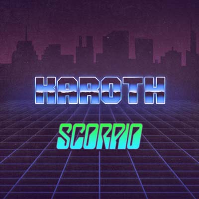 Scorpio cover art – KaRoth synthwave track inspired by Scorpions' Big City Nights