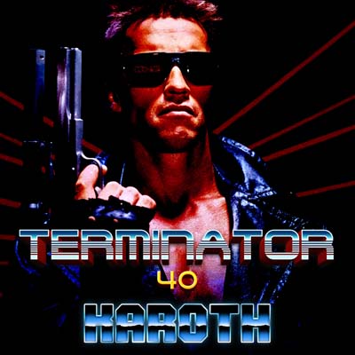 Terminator 40 (English) cover art – KaRoth synthwave tribute to The Terminator